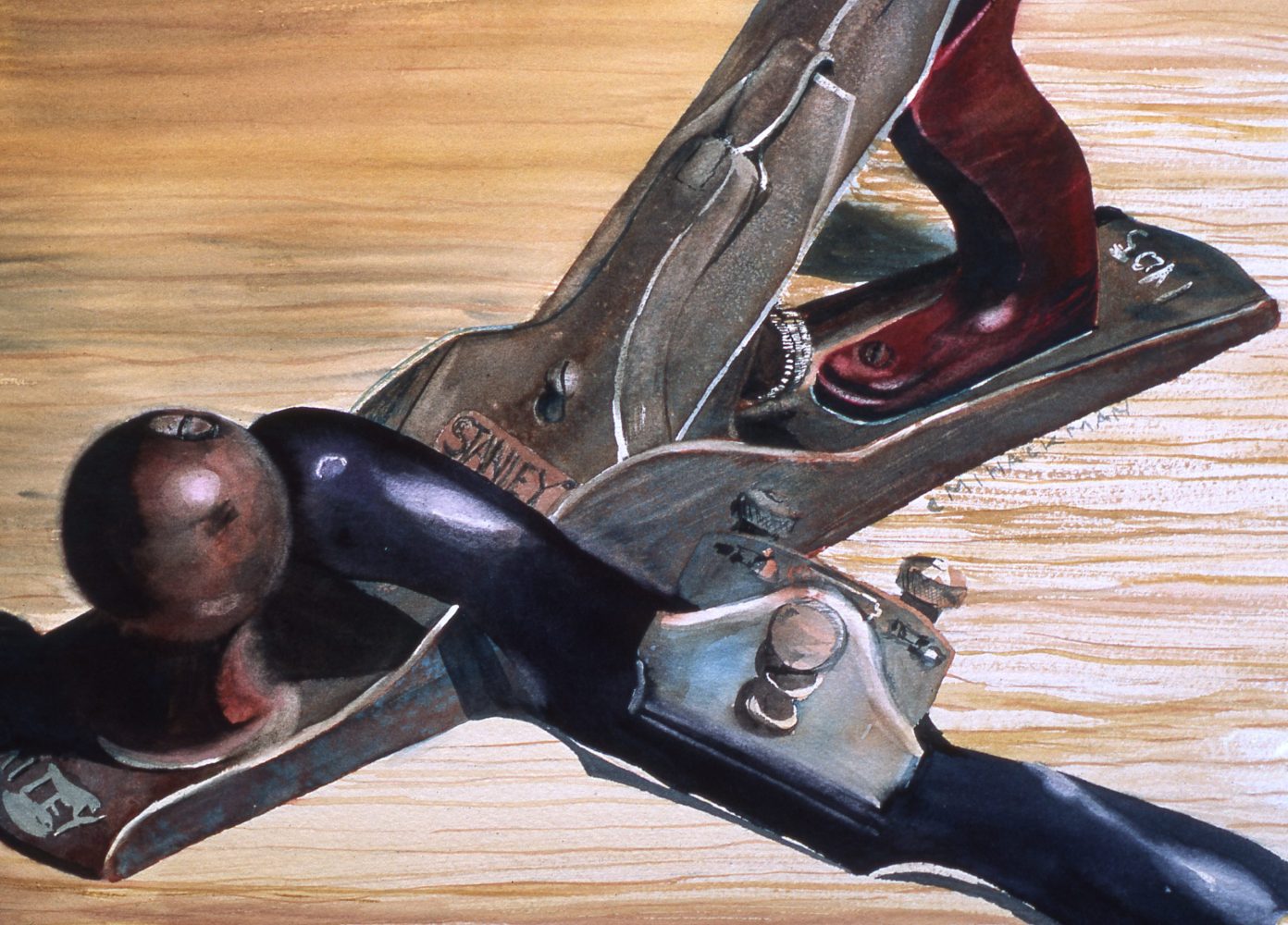 Planes, Caren Hackman, watercolor on 100% Arches cotton rag